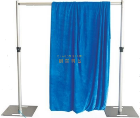 Sistema de herrajes para tuberías con tela de terciopelo italiano de doble pliegue verde bosque