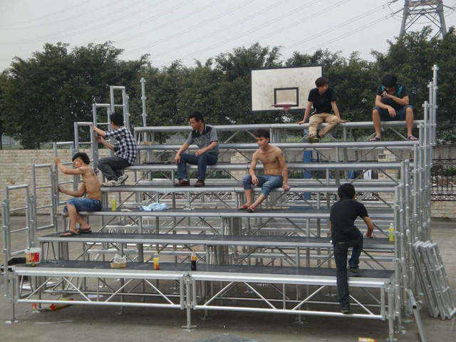 Sistema de asientos de tribuna de aluminio para estadios al aire libre para 500 personas