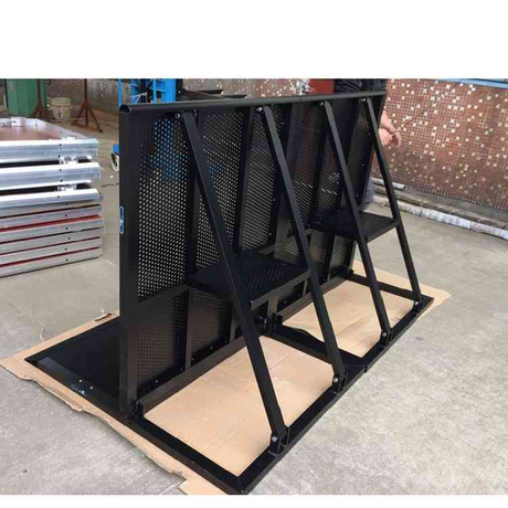 Barrera de aluminio del negro de la barrera de la cerca del control de multitudes de las barreras de choque