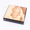 KSA Riyadh temporada 10 Uds caja de pastel de Ramadán negro caja de regalo portátil kraft caja de Ramadán 30 cajones caja de madera para fechas