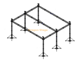 Armadura de aluminio para escenario de concierto, fiesta y evento, braguero de rejilla para escenarios de eventos al aire libre, 80x50x20ft (24x15x6m)