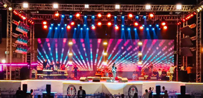 truss derecho de escenario ajustable para eventos