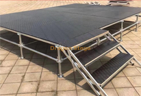 Plataforma de escenario Ringlock de acero para eventos al aire libre, andamio móvil, escenario de armadura Ringlock para conciertos grandes, 80x40 pies (24,4x12,2 m)