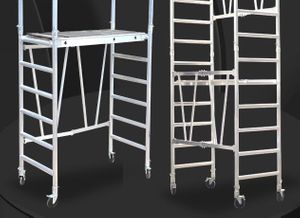 Andamio plegable de aluminio para espacios estrechos
