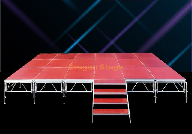 Plataformas de escenario modulares para fiestas y eventos de aluminio de 8x5 m