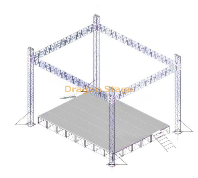 Pequeño braguero al aire libre de aluminio los 7x7x3.5m del evento de la cabina del concierto