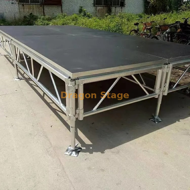 Plataforma de concierto desmontable para DJ portátil, escenario 16x15m