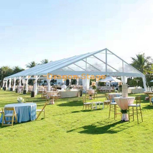 Carpa transparente para fiesta de boda, carpa con cubierta de 200, 300 y 500 plazas