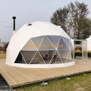 Hotel de lujo Resort impermeable Glamping Party Dome Tent House con puerta