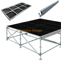 Etapa de andamio Ringlock de acero de 2x1 m con plataforma de aluminio de 8x6 m