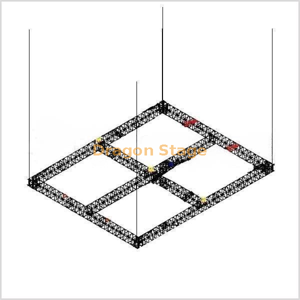 Truss de iluminación suspendida de aluminio para estudio 6x9m