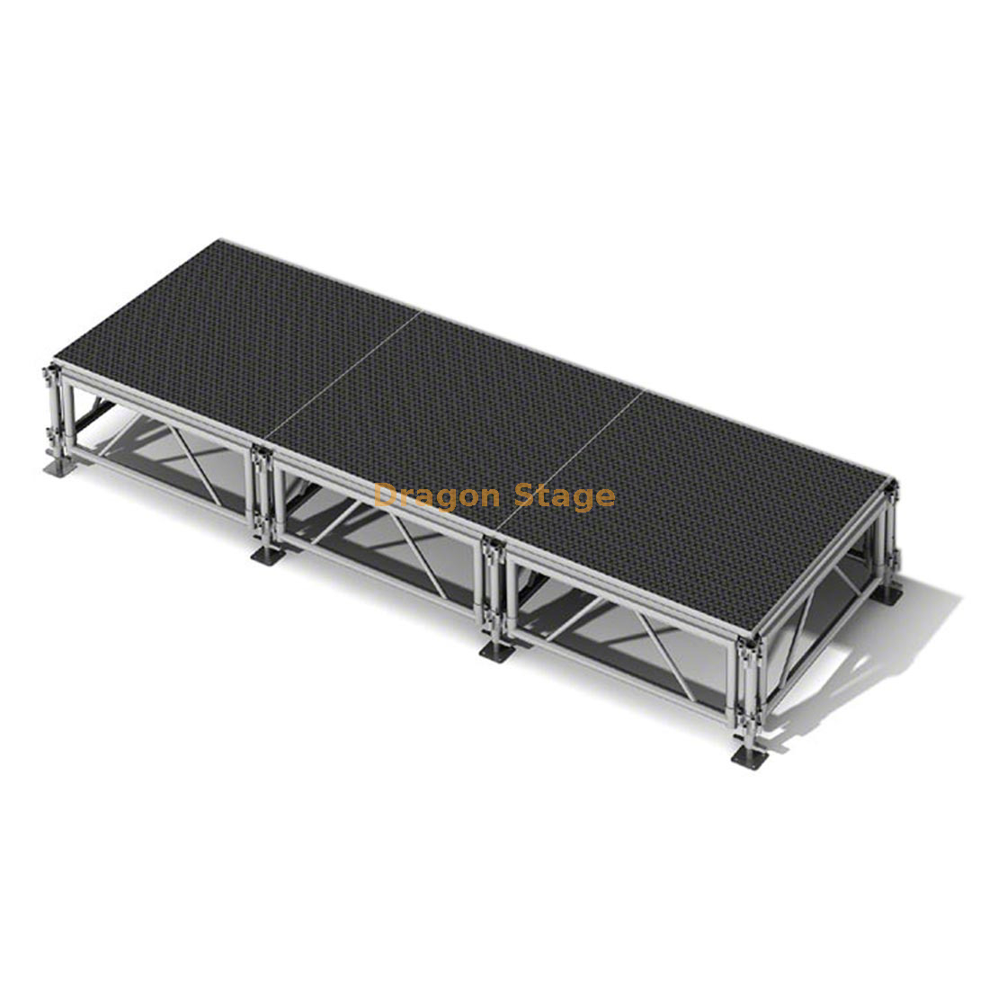 Venta de escenario de concierto al aire libre de aluminio portátil 3,66x1,22m con 1 escalera