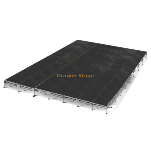 Escenario de aluminio/escenario de concierto móvil/plataforma de escenario portátil 10,98x8,54 m