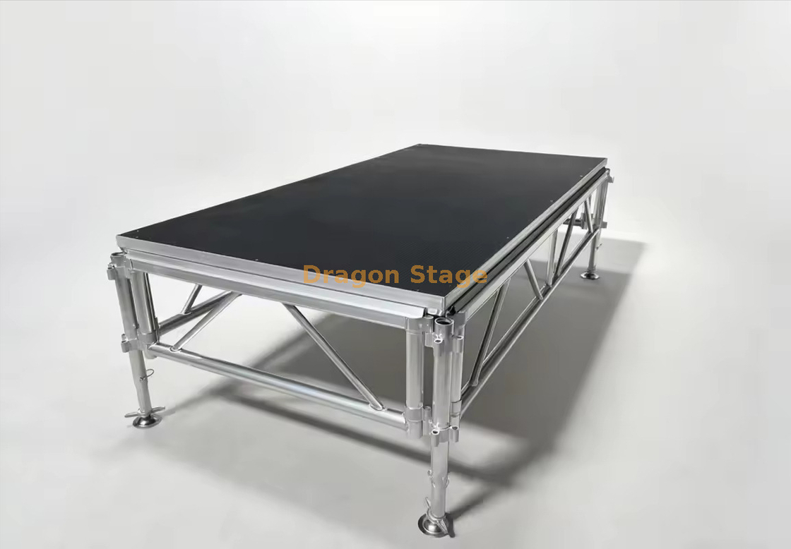 Escenario de soporte de rendimiento de aluminio modular de 4x8 pies 19,62x6,1 m
