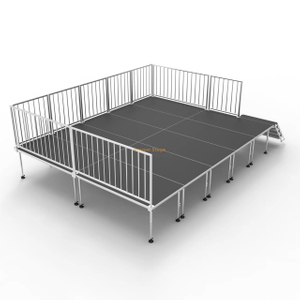 Kit de plataforma de escenario modular de bloqueo rápido de 6,1x4,88 m