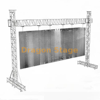 Sistema de armadura de poste de portería de aluminio de alta resistencia de 12 x 8 m para grandes videowalls LED