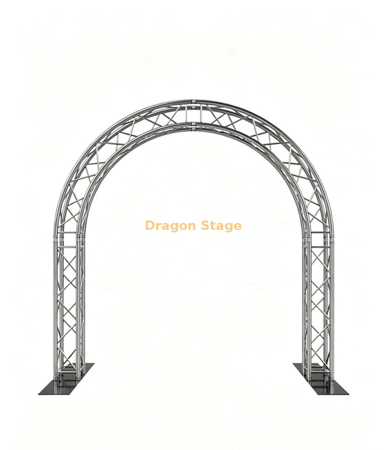 Arco de armazón de caja de aluminio para ceremonia de boda 