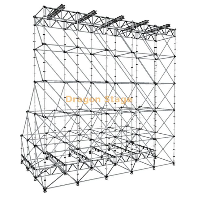 Screen Tower Torre Modular de Soporte de Pantalla LED Ringlock 10x6x10m para Conciertos
