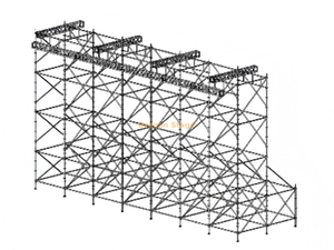 Estructura colgante de pantalla LED Ringlock de doble fila de 14x4x8m con viga de armadura de 14m