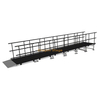 Rampa de acceso para artistas y equipos, estrecha y recta de aluminio de 7,84 x 1,23 m para escenarios de eventos