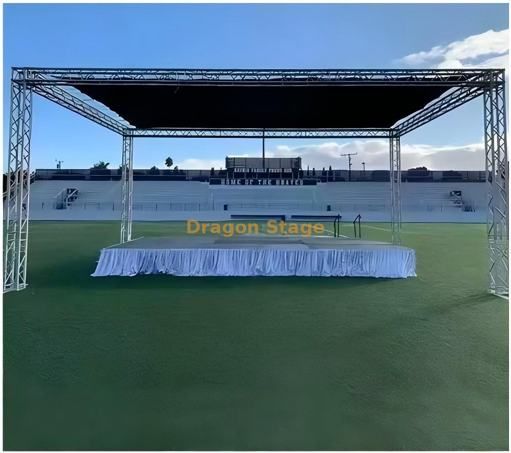 Camero de techo plano fácil de ensamblar para la cancha deportiva 6x6x3m