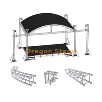 Curva de aluminio Camilio para concierto al aire libre 6x6x4m