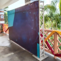 Sistema modular de truss de exposición de aluminio para ferias comerciales, exhibiciones de marcas y stands de eventos
