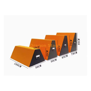 Conjunto completo de caja de madera trapezoidal