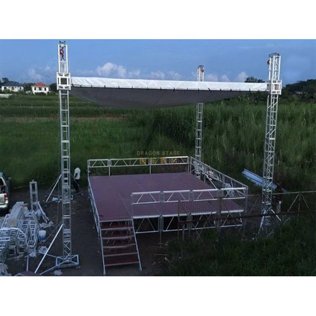 Etapas de iglesia modulares portátiles de altura ajustable de aluminio 