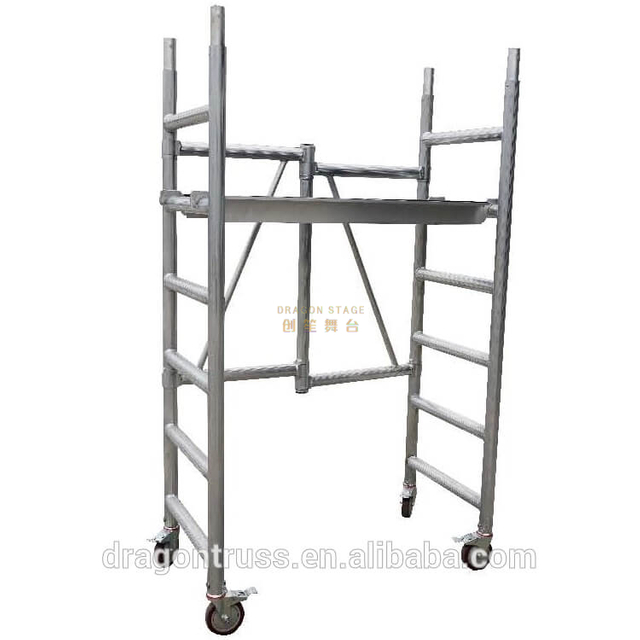 Escalera Andamio Plegable Portátil con Tablero 3m