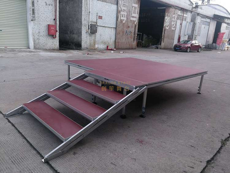 Etapa rápida portátil de aluminio al aire libre cuadrada personalizada 5x22m 