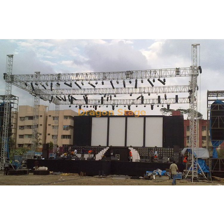 Fabricante Alta calidad Profesional Barato Fácil Estudio de aluminio Light Light Roof Sistema de armadura de techo plano 80x60ft 