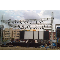 Fabricante Alta calidad Profesional Barato Fácil Estudio de aluminio Light Light Roof Sistema de armadura de techo plano 80x60ft 