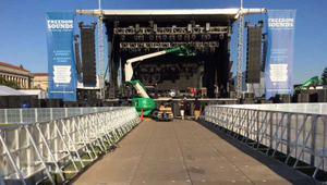 Barricada protectora de evento de barrera de multitud de conciertos de escenario de aluminio fuerte a la venta