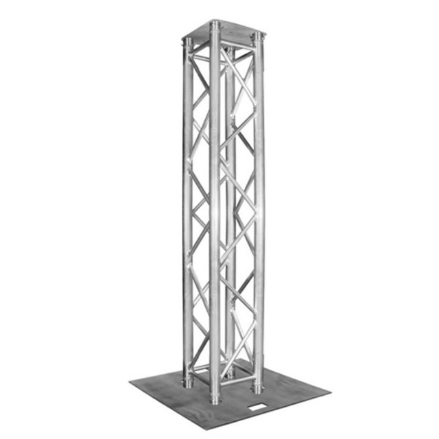 Truss de aluminio para bandas de 8,20 pies con placa base de 400x400 mm