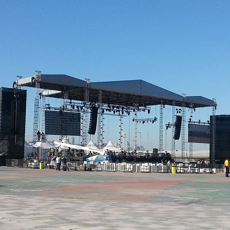 Sistemas de escenario para conciertos y eventos en vivo