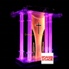 El mejor púlpito de iglesia acrílico de altura personalizada, básico y asequible, a la venta