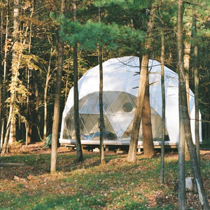 Fácil instalación Camping Geo Dome Home Kit de cúpula geodésica grande Tiendas de campaña Peso ligero Glamping Garden Glass PVC Igloo Dome House para la venta
