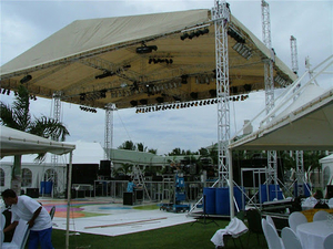Carpa de techo de aluminio Truss Stage Lighting Truss Stage