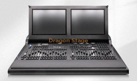 Controlador de iluminación de escenario, consola Gude, mesa de atenuación táctil, haz de luz, luz con cabezal móvil, barra de luz Victory 1, consola + Flightcase