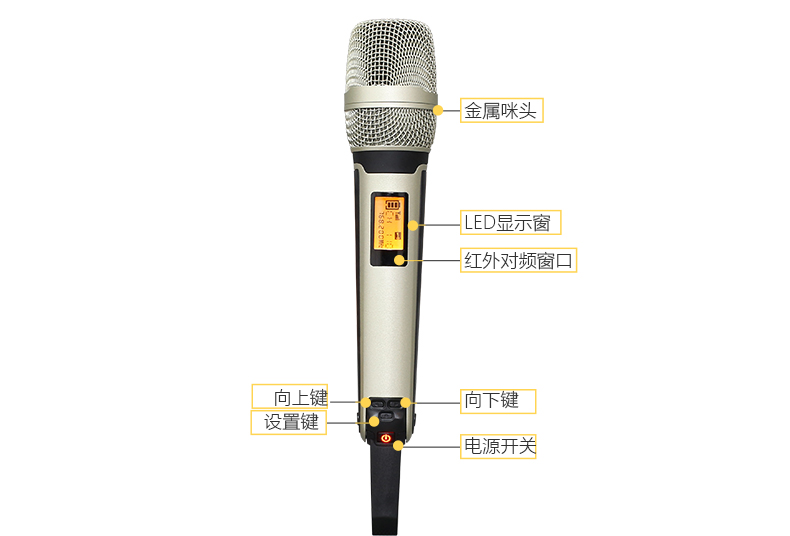 Skm9000 micrófono de puesta en escena profesional cantando KTV karaoke uno a dos micrófono inalámbrico detalle del hogar (6)