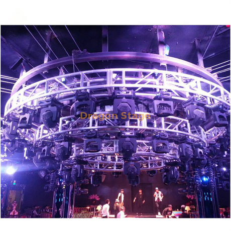 Armazón circular de iluminación giratorio de aluminio con sistema de elevación a la venta