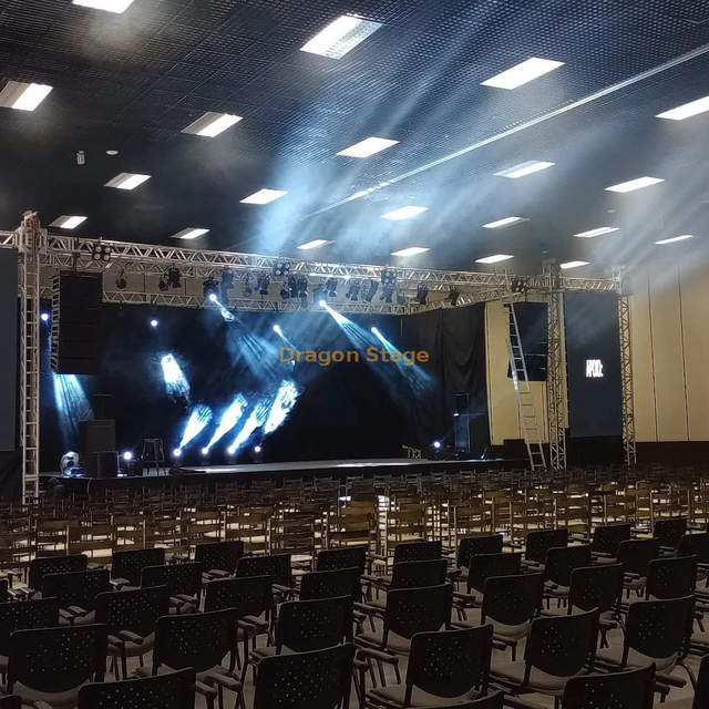 Sistema de truss de poste de portería portátil de aluminio para exteriores para eventos 60x20ft