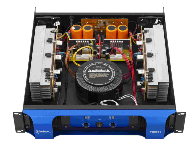 Amplificador de potencia analógico FC2H Serial 2 canales Clase H (2U 2CH) 2x300W 2x400W 2x600W 2x800W 2x1000W 2x1200W