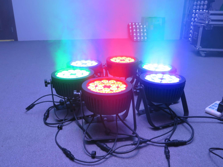 18 cuentas 6 en 1 luces PAR de aluminio fundido impermeable de aluminio (Tipo C)
