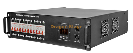 V12 12*4KW Digital Silicon Box 16A Salida de enchufe impermeable para iluminaciones de eventos