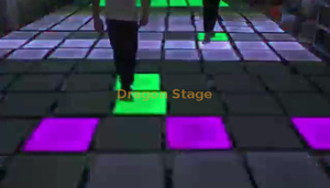 Luz de azulejo de piso con detección de gravedad LED Cambios de interacción humana Atracciones de turismo cultural Barra de luz de piso de baile que cambia de color