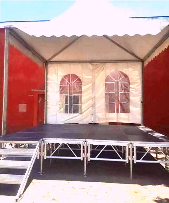Altura portátil ajustable personalizada los 0.6-1m de la etapa los 4.88x4.88m del concierto