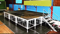 Paquetes de escenario portátiles populares de aluminio con altura ajustable los 0,6-1m de las piernas los 8x6m de la altura