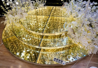 Escenario estrella de bodas con sistema de iluminación decorativa para ceremonias y recepciones.